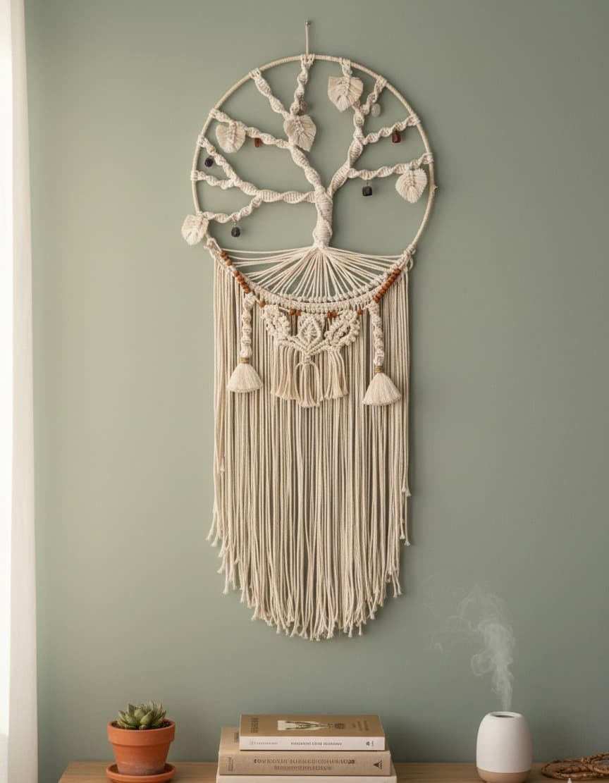 Árbol con piedras naturales